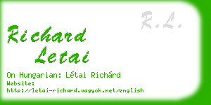richard letai business card